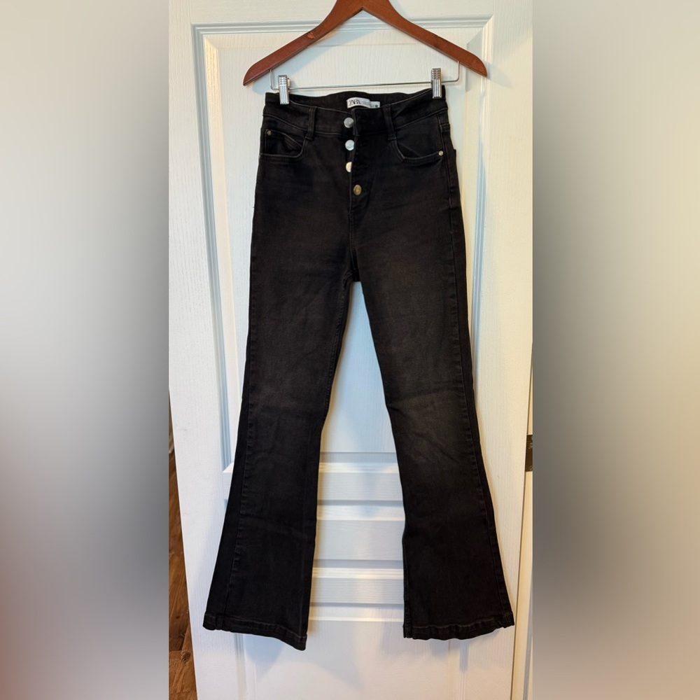 🖤ZARA High Rise Black Jeans